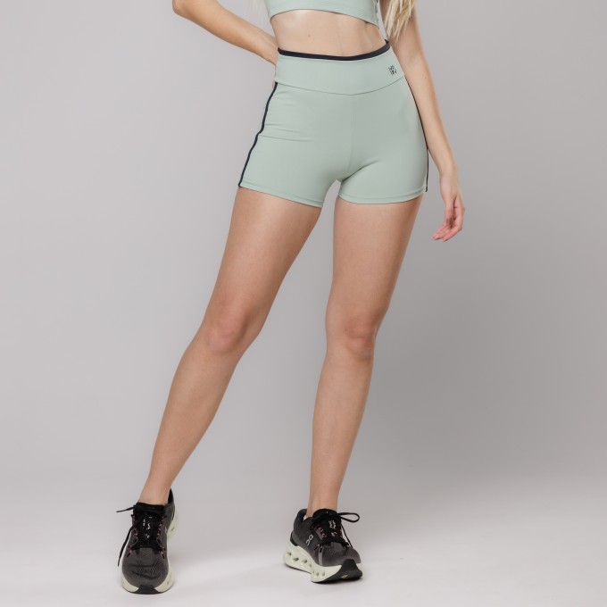 Short Fitness com Vies Verde Claro